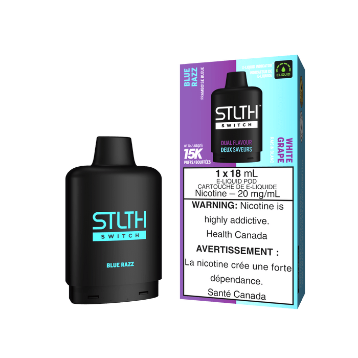 STLTH Loop Switch 15K Pod - Blue Razz and White Grape