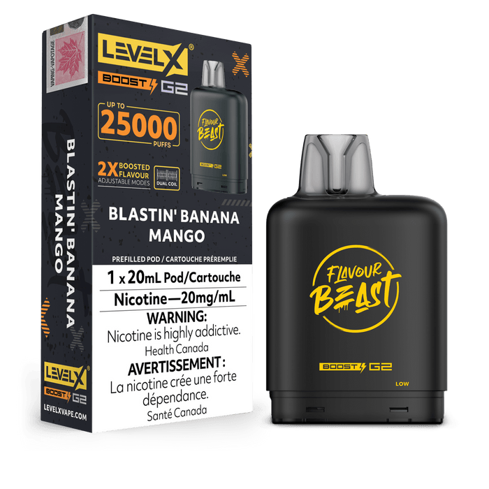 Flavour Beast Level X Boost 25K Pod - Blastin Banana Mango