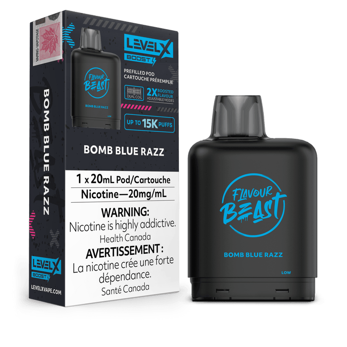 Flavour Beast Level X Boost 25K Pod - Bomb Blue Razz
