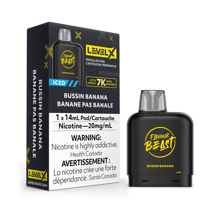 Flavour Beast Level X 7K Pod - Bussin' Banana Iced
