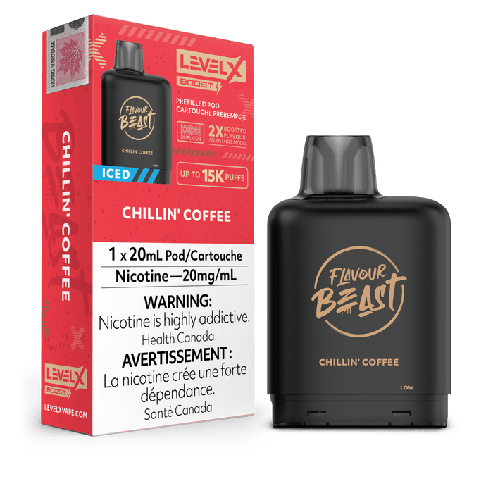 Flavour Beast Level X Boost 25K Pod - Chillin Coffee Iced