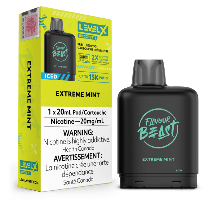 Flavour Beast Level X Boost 25K Pod - Extreme Mint