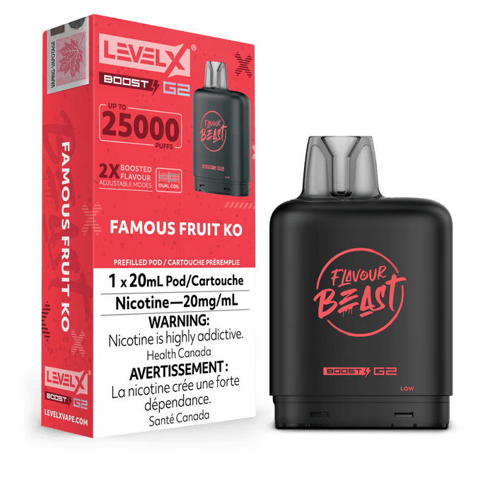 Flavour Beast Level X Boost 25K Pod - Famous Fruit KO