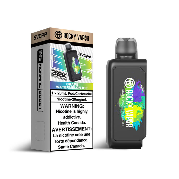 Rocky Vapor Svopp 32K Pod - Grape Watermelon Ice