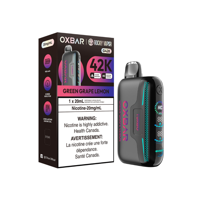 Oxbar 42K - Green Grape Lemon