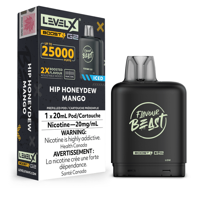 Flavour Beast Level X Boost 25K Pod - Hip Honeydew Mango
