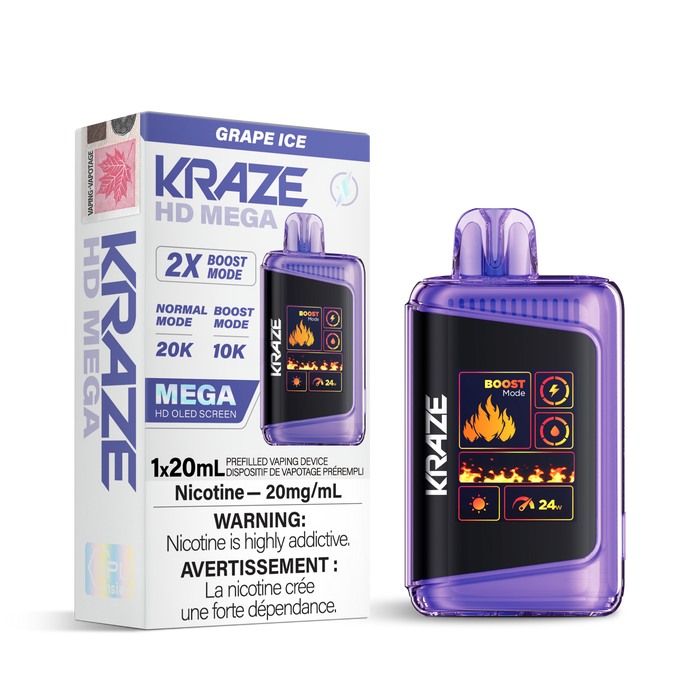 Kraze 20K - Grape Ice