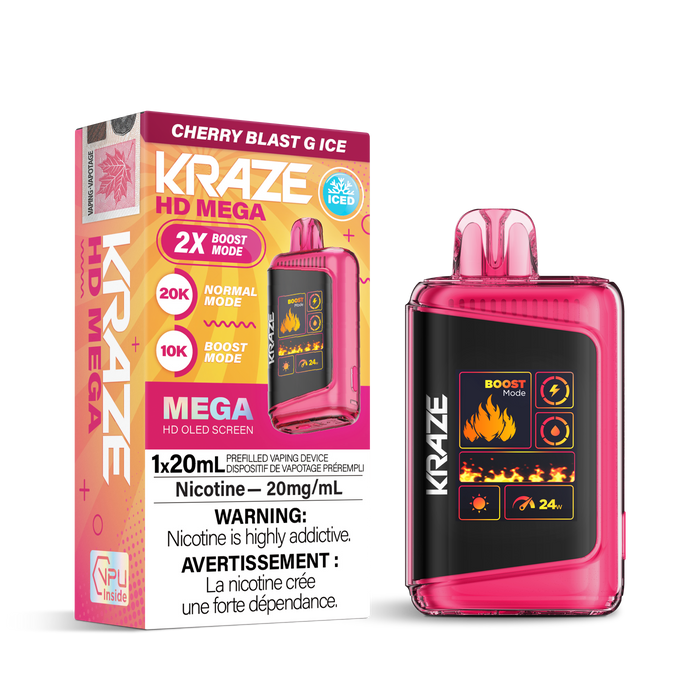 Kraze 20K - Cherry Blast G Ice