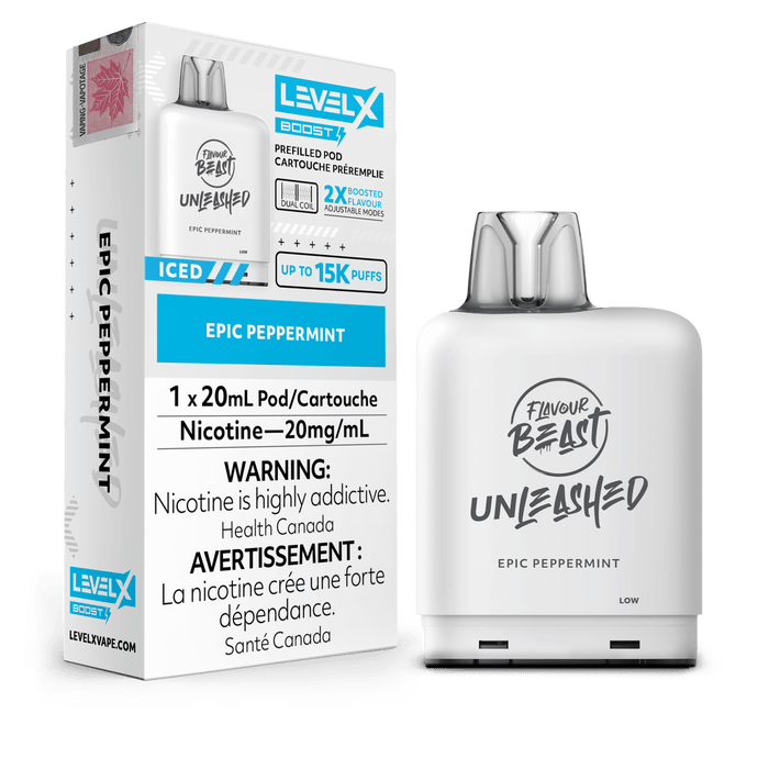 Flavour Beast Unleashed Level X Boost 25K Pod - Epic Peppermint