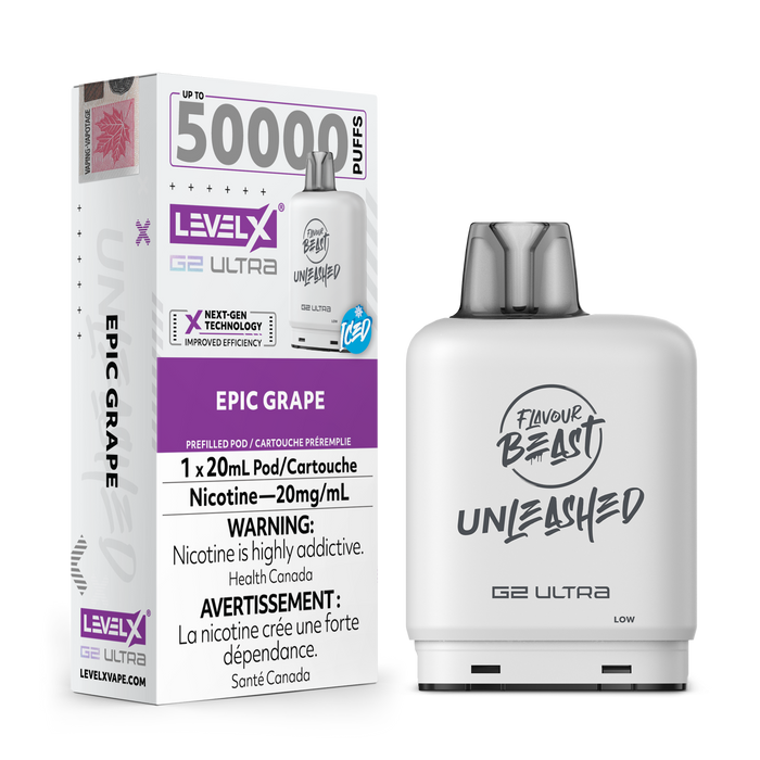 Flavour Beast Unleashed Level X 50K Pod - Epic Grape