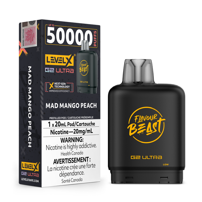 Flavour Beast Level X 50K Pod - Mad Mango Peach