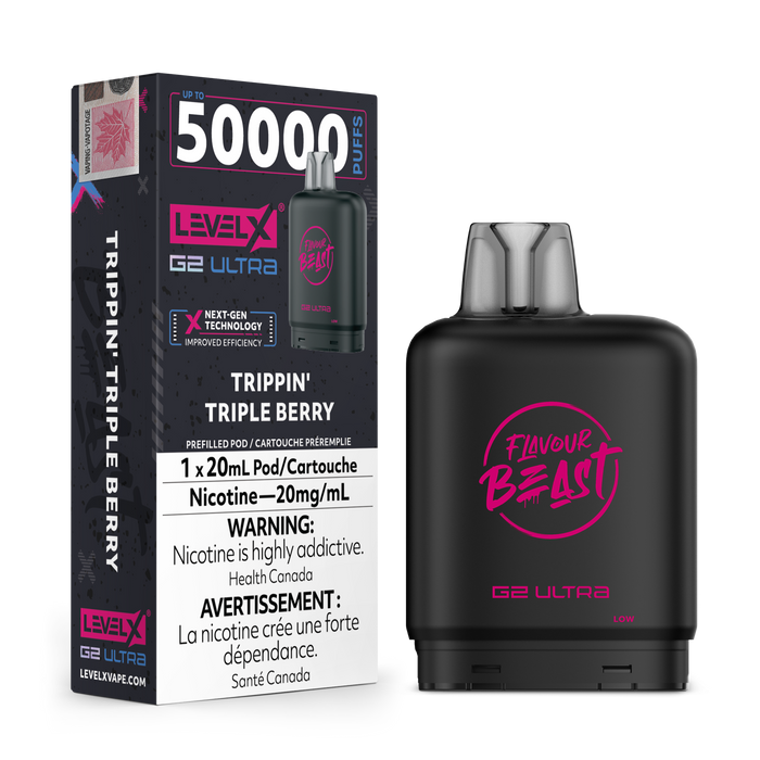 Flavour Beast Level X 50K Pod - Trippin Triple Berry