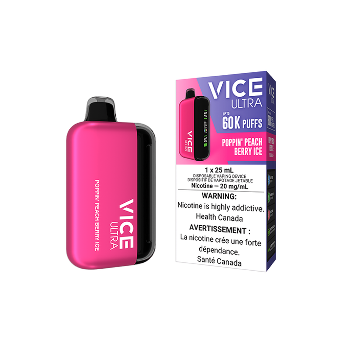 Vice Ultra 60K - Poppin Peach Berry Ice