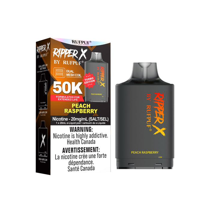 Ripper X 50K Pod - Peach Raspberry