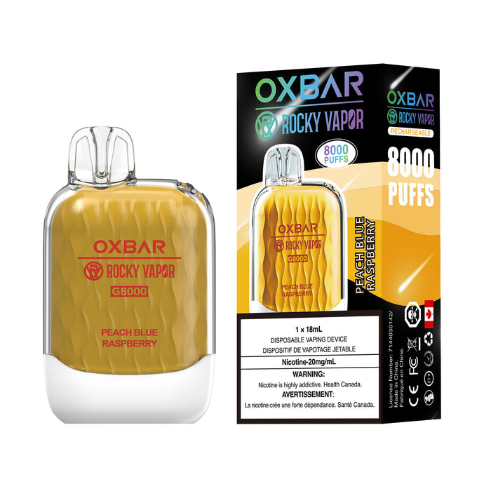 Oxbar 8K - Peach Blue Raspberry