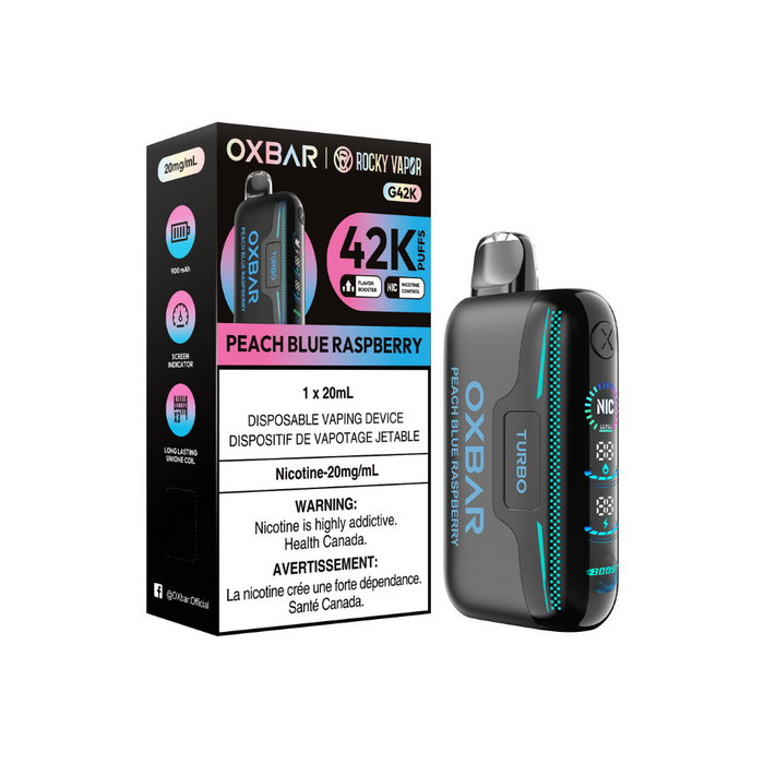 Oxbar 42K - Peach Blue Raspberry