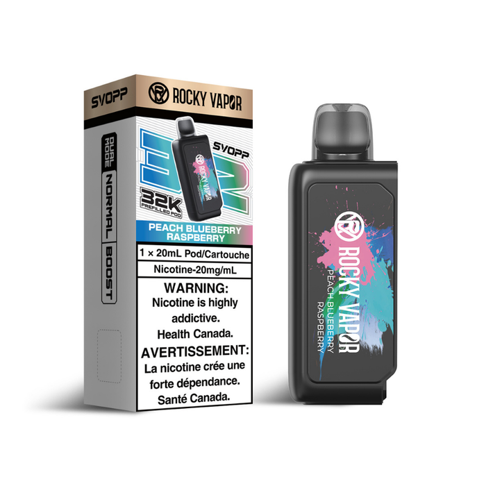 Rocky Vapor Svopp 32K Pod - Peach Blueberry Raspberry