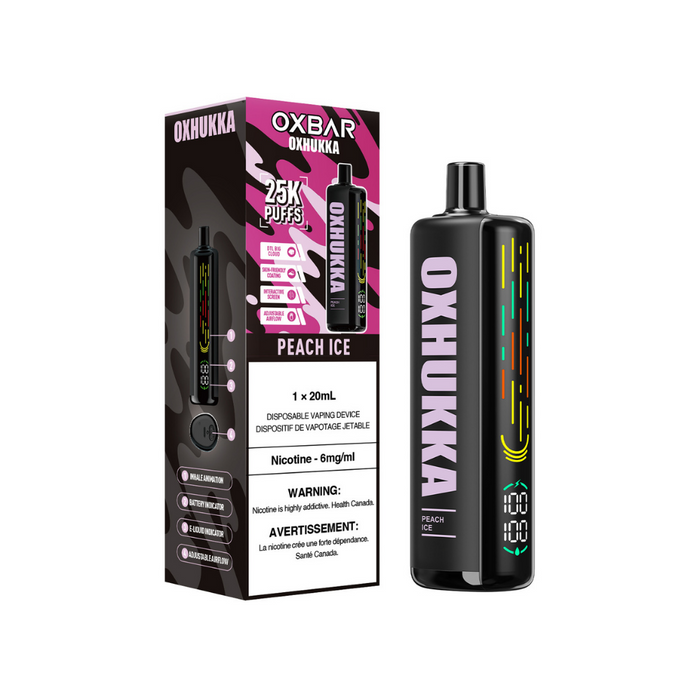 Oxbar Oxhukka 25K - Peach Ice