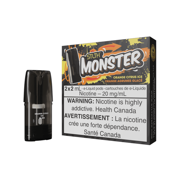 STLTH Monster Pod Pack - Orange Citrus Ice