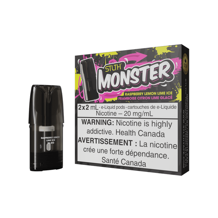 STLTH Monster Pod Pack - Raspberry Lemon Lime Ice
