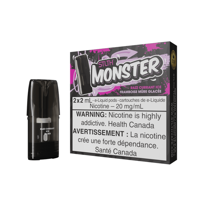 STLTH Monster Pod Pack - Razz Currant Ice
