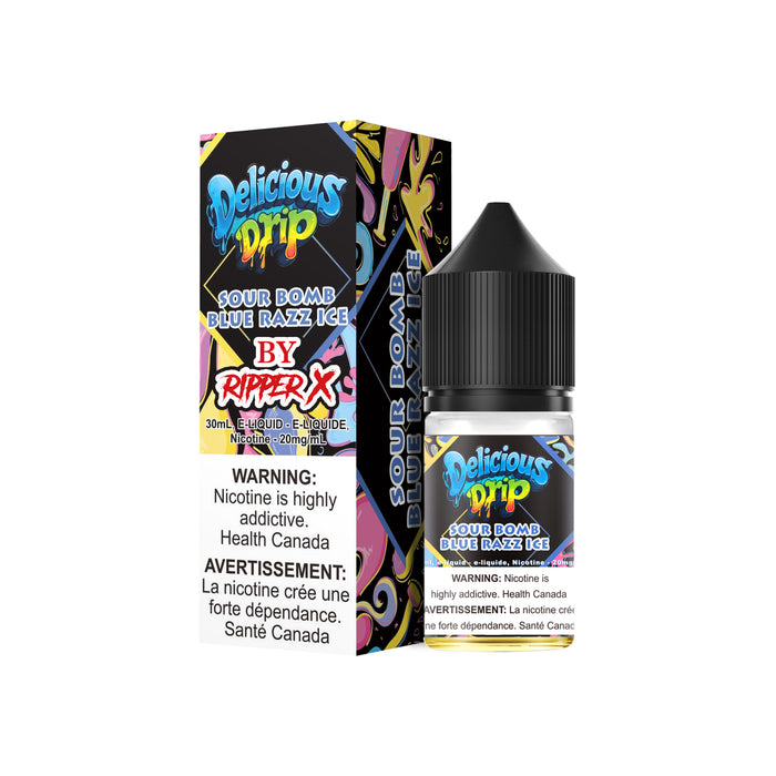 Delicious Drip - Sour Bomb Blue Razz Ice