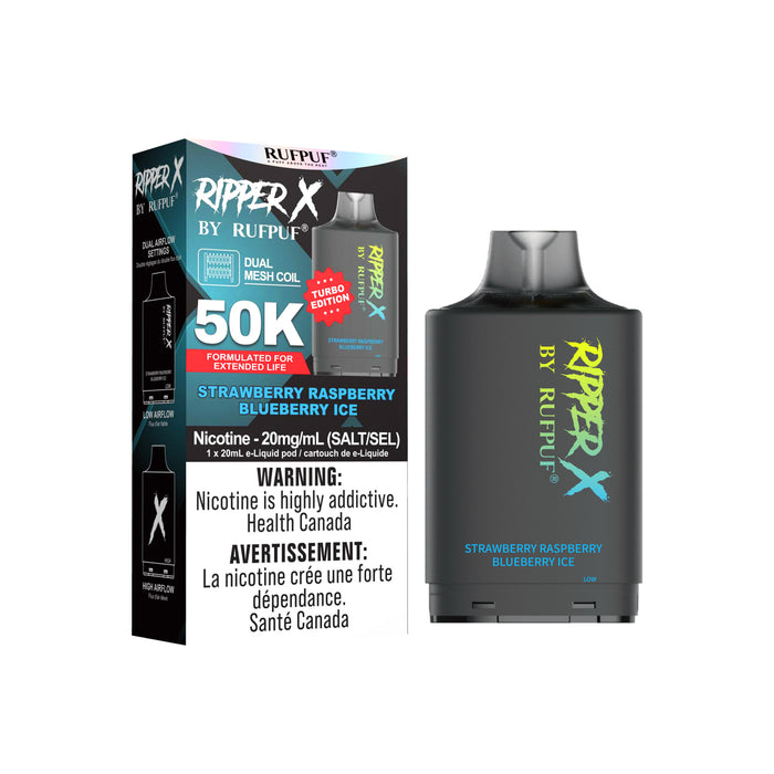 Ripper X 50K Pod - Strawberry Raspberry Blueberry Ice