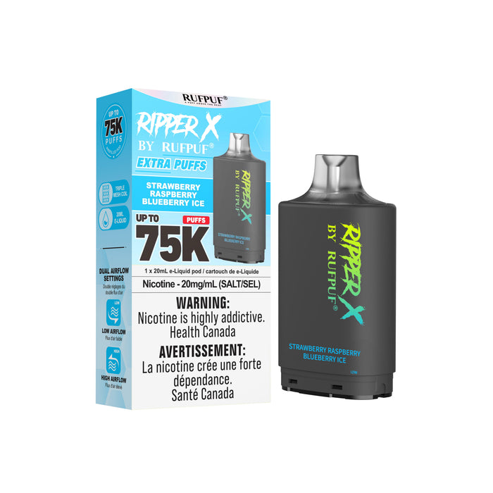 Ripper X 75K Pod - Strawberry Raspberry Blueberry Ice