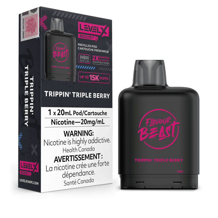 Flavour Beast Level X Boost 25K Pod - Trippin' Triple Berry