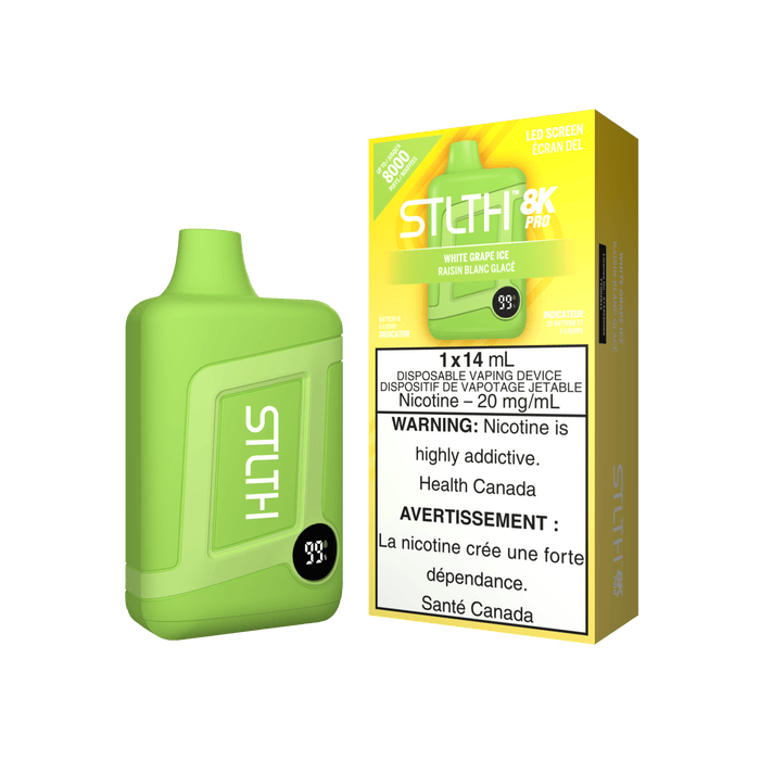 STLTH 8K Pro - White Grape Ice