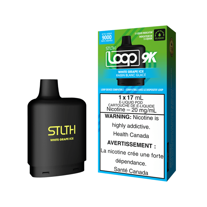 STLTH Loop 9K Pod - White Grape Ice