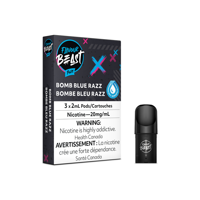 Flavour Beast Pod Pack - Bomb Blue Razz