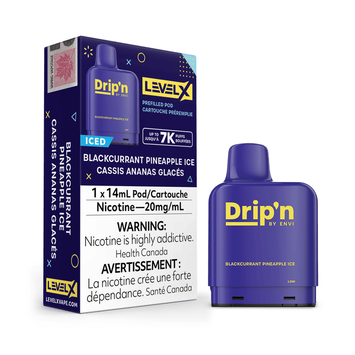 Envi Drip'n Level X 7000 Pod - Blackcurrant Pineapple Ice