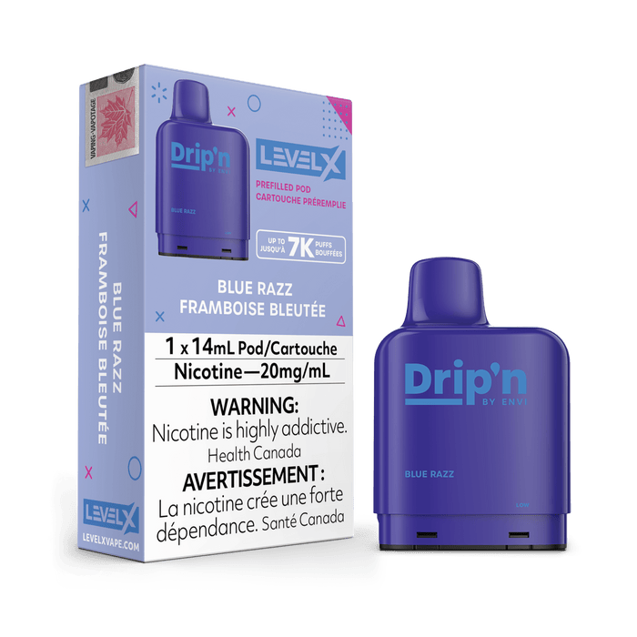 Envi Drip'n Level X 7000 Pod - Blue Razz