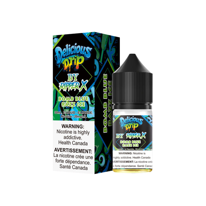 Delicious Drip - Bomb Blue Razz Ice