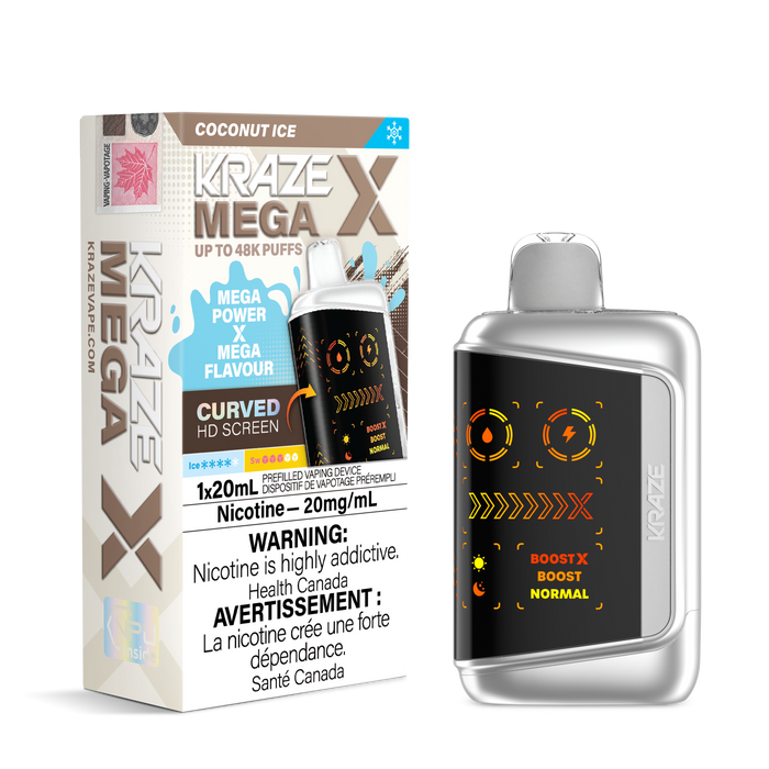 Kraze Mega X 48K - Coconut Ice