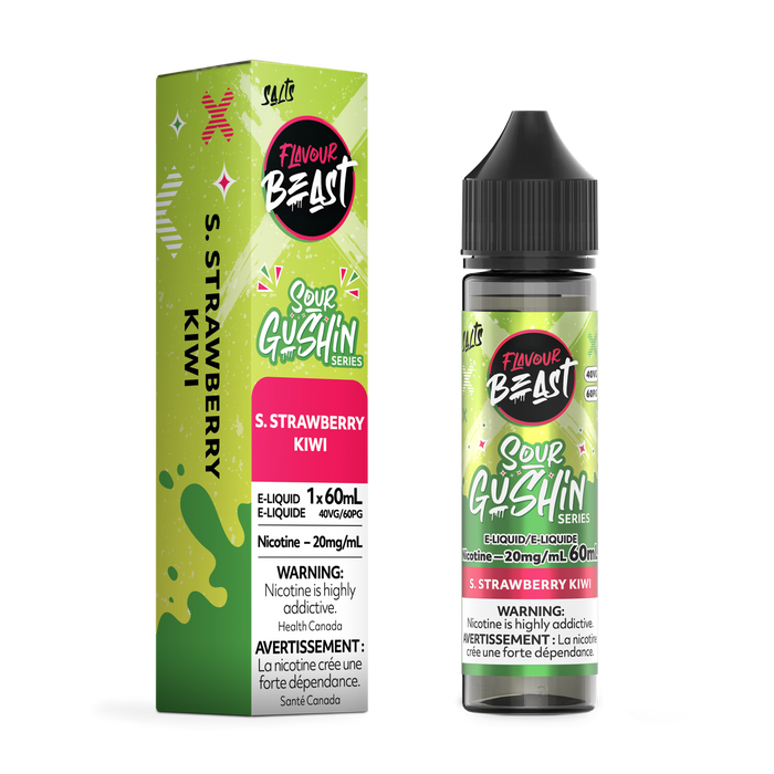 Flavour Beast 60 mL - Sour Gushin S. Strawberry Kiwi