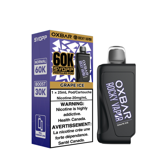 Rocky Vapor Svopp 60K Pod - Grape Ice