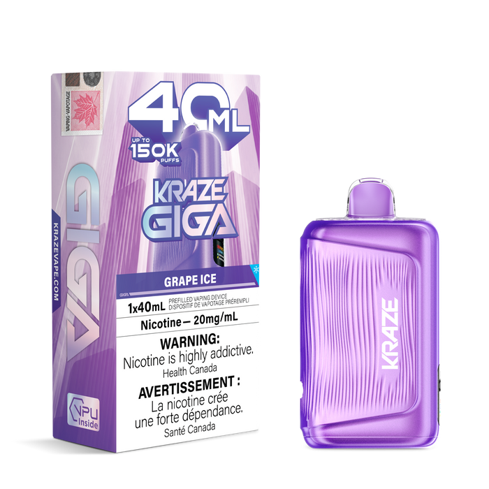 Kraze Giga 150K - Grape Ice