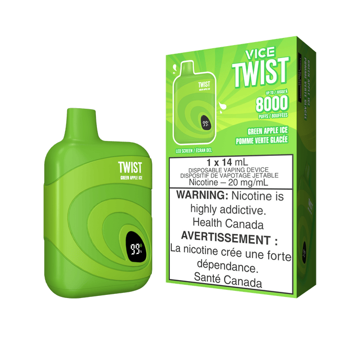 Vice Twist 8000 - Green Apple Ice