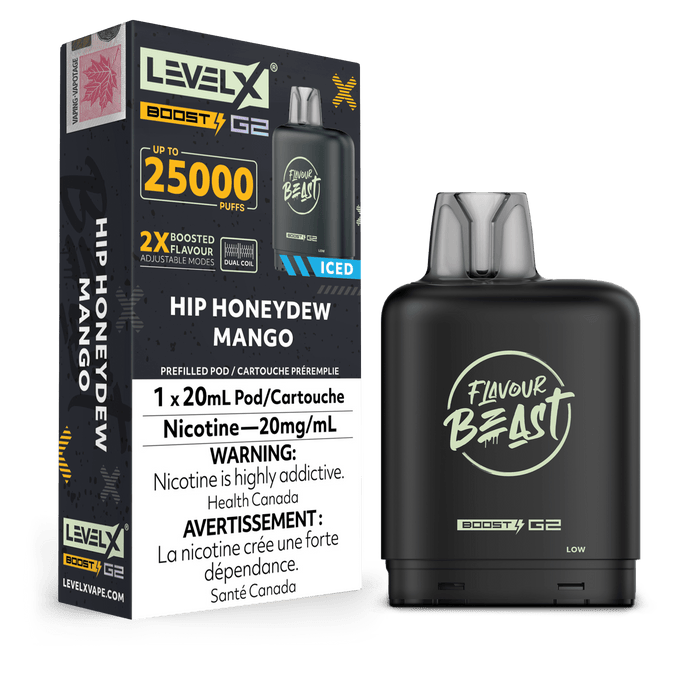 Flavour Beast Level X Boost 25000 Pod - Hip Honeydew Mango