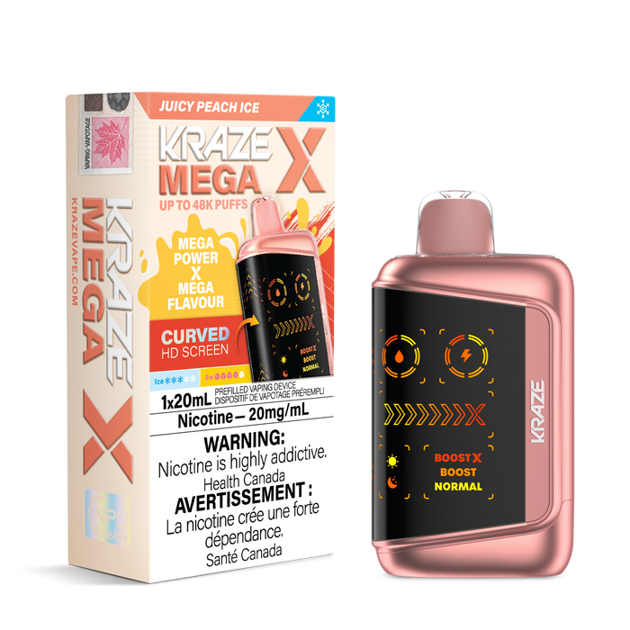 Kraze Mega X 48K - Juicy Peach Ice