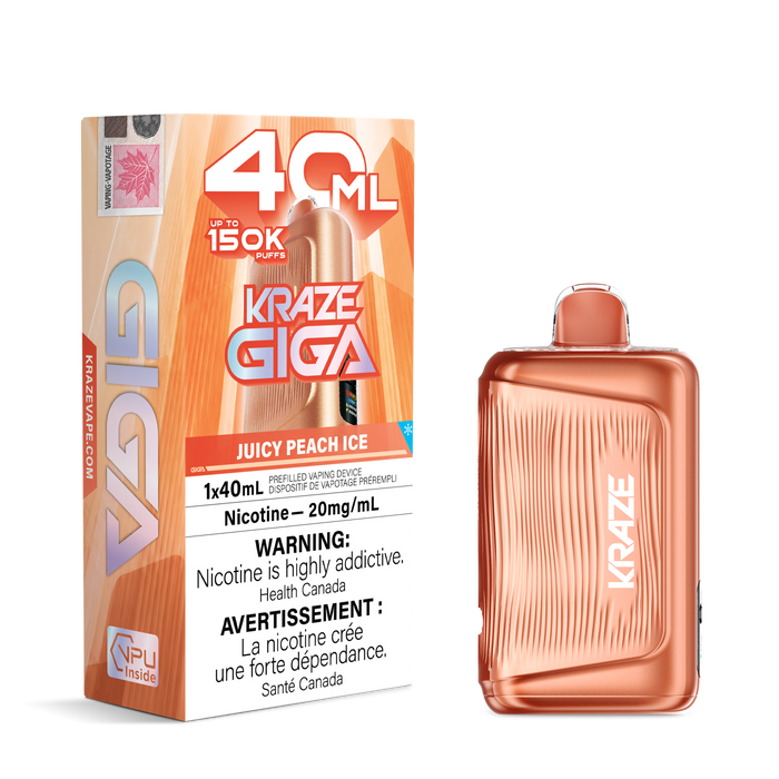 Kraze Giga 150K - Juicy Peach Ice