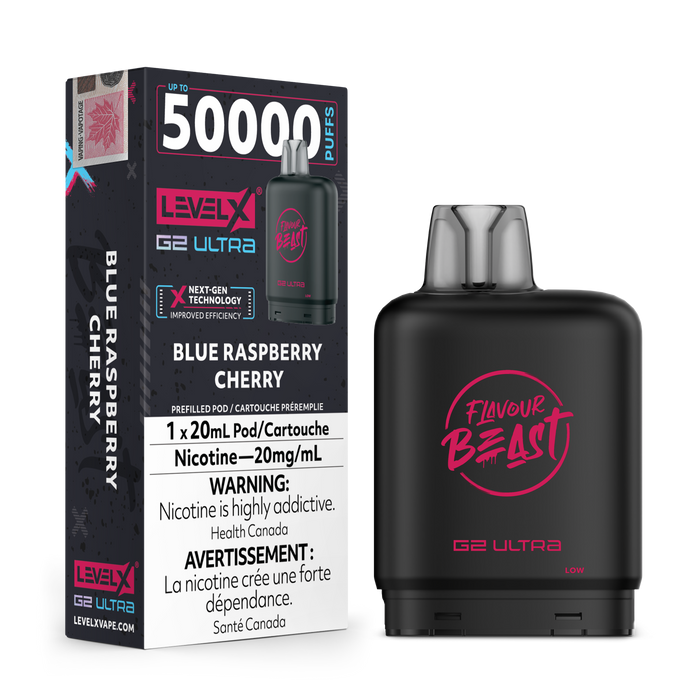 Flavour Beast Level X 50K Pod - Blue Raspberry Cherry