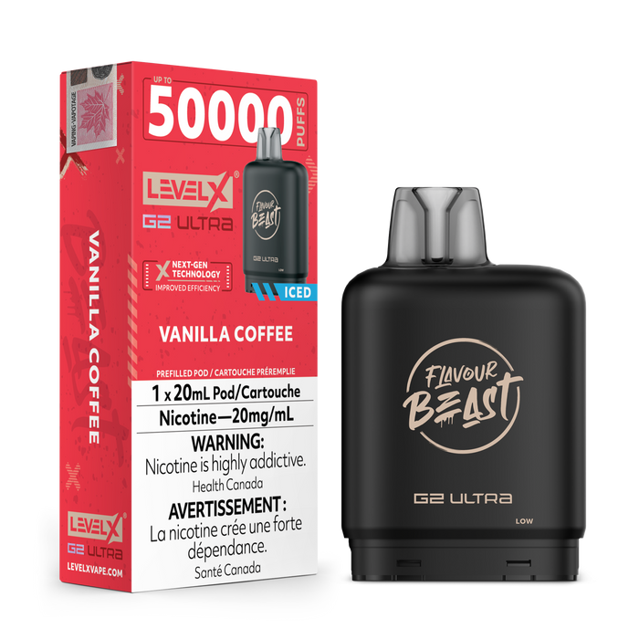 Flavour Beast Level X 50K Pod - Vanilla Coffee Iced