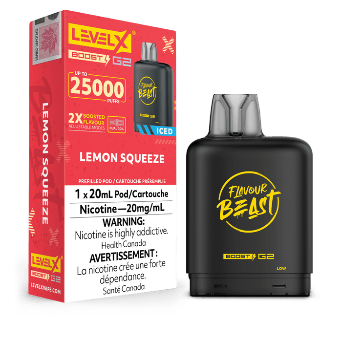 Flavour Beast Level X Boost 25000 Pod - Lemon Squeeze