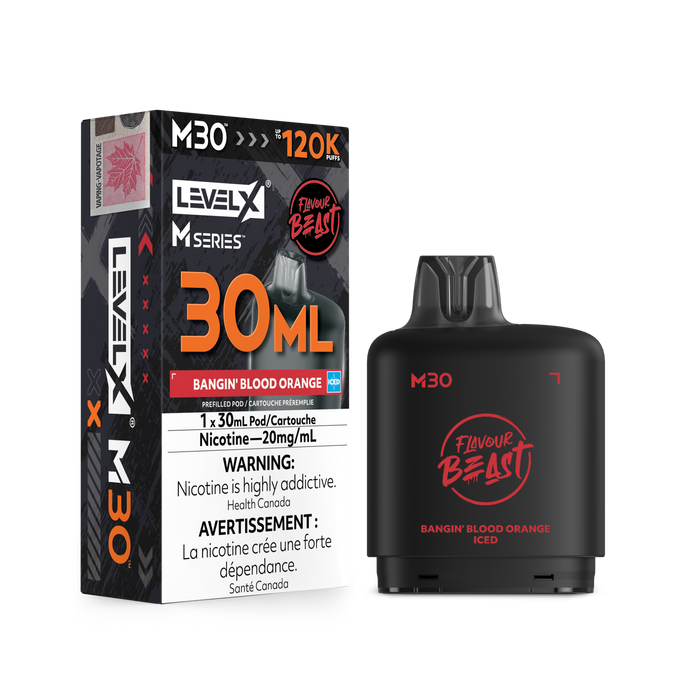 Flavour Beast Level X M 120K Pod - Bangin' Blood Orange Iced