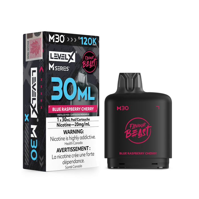Flavour Beast Level X M 120K Pod - Blue Raspberry Cherry
