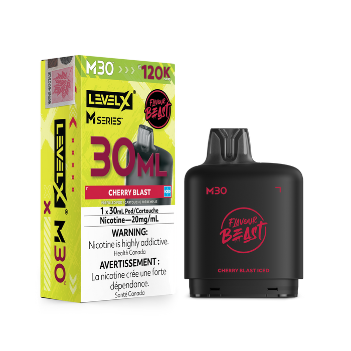 Flavour Beast Level X M 120K Pod - Cherry Blast Iced