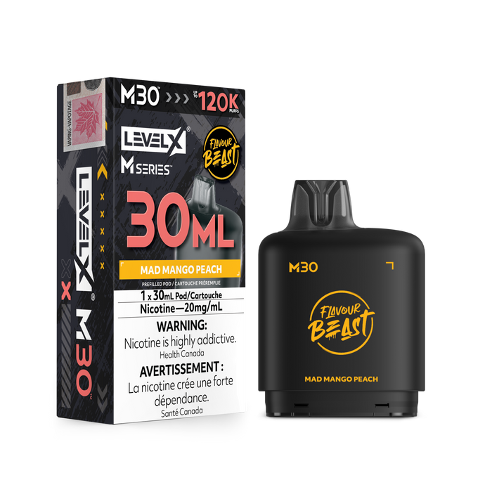 Flavour Beast Level X M 120K Pod - Mad Mango Peach